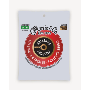 C.F. Martin MA500T Authentic Acoustic Lifespan� 2.0 12-String Extra Light (.010 - .047) 92/8 Phosphor Bronze